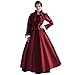 Produktbild GRACEART Damen Gothic Viktorianisches Kleid Renaissance Maxi Kostüm (XXL, Rot)