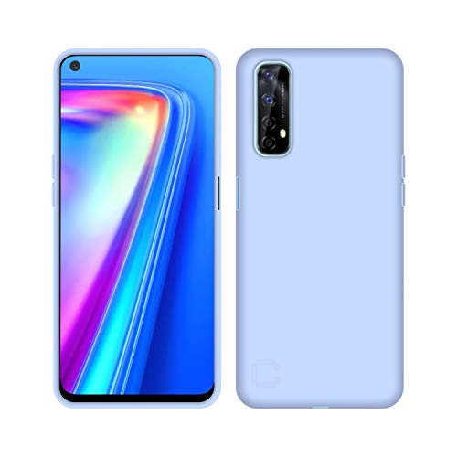 Image of Case Creation Luxurious OG Series for Realme 7i Case Cover,Anti-Dirty Slim Case Frosted Matte Cute Candy TPU Raised Bezel (Splash of Color) Back Cover for Realme7 -Light Purple