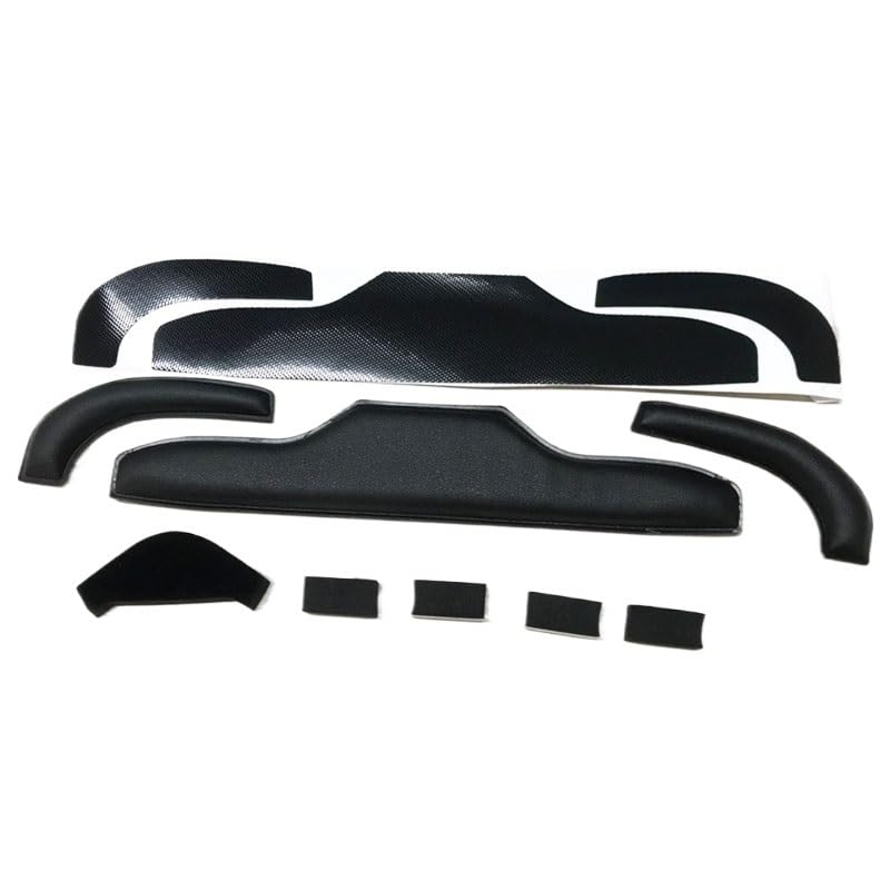 Kompatibel mit Skyzone COBRA X/S FPV-Brillen: Leder-Augenmaske und Stirnband-Set(Black Head Bandage)