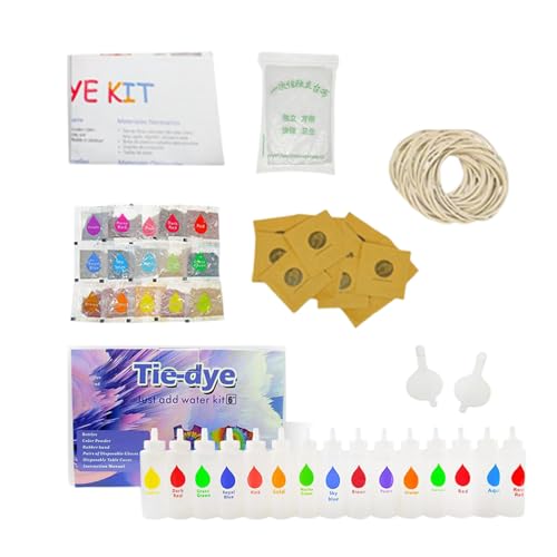 Mimoqk Tie Dye | Kit para decorar calcetines | Set de tinte artesanal para ropa Accesorios para el hogar al aire libre Bufandas Familia Tapas Toallas Escuela