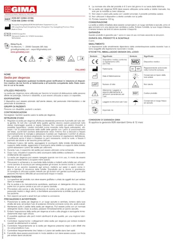 Gima - Bequemer Rollstuhl aus Aluminiumlegierung mit eloxierter Oberfläche, blau, 43196