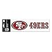 Wincraft Autocollant 8x25cm - NFL サンフランシスコフォーティナイナーズ