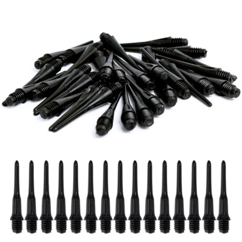 BCBF 100 PCS Freccette Punta in plastica, Nero