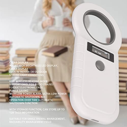 Microchip Scanner,Pet Microchip Scanner,Dog Microchip Reader,Tag Reader for Animals,134.2Khz 125Khz Pet Microchip Reader Handheld RFID Scanner - Image 3