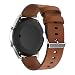 22mm Quick Release Watch Bands Pinhen Leather Replacement Strap for Samsung Gear S3,Pebble Time,MOTO 360 46mm,LG G Watch,ASUS Zenwatch,Ticwatch 1nd (Leather Brown)
