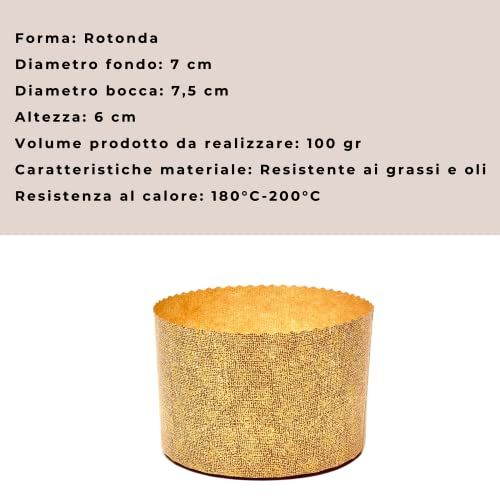 Panettone vorm karton (10 stuks) | Pizza Store – Pizza Store