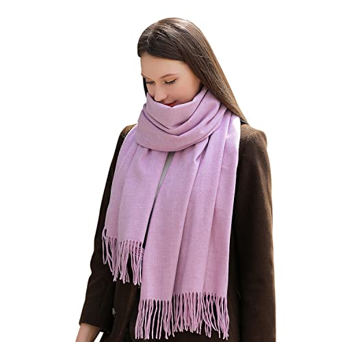 MASADA Damen Winterschal warmer und weicher Schal - Flieder