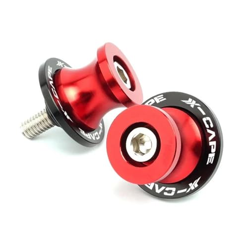 YZCSYBBF Carretes deslizantes del basculante Tornillos de Soporte Deslizante para Carrete basculante de Motocicleta 10 mm y 8 mm para Moto Morini XCape X Cape X-Cape 650 X 650X(8MM Red)