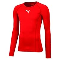 PUMA Kinder Liga Baselayer Tee LS Jr Shirt, Red, 164