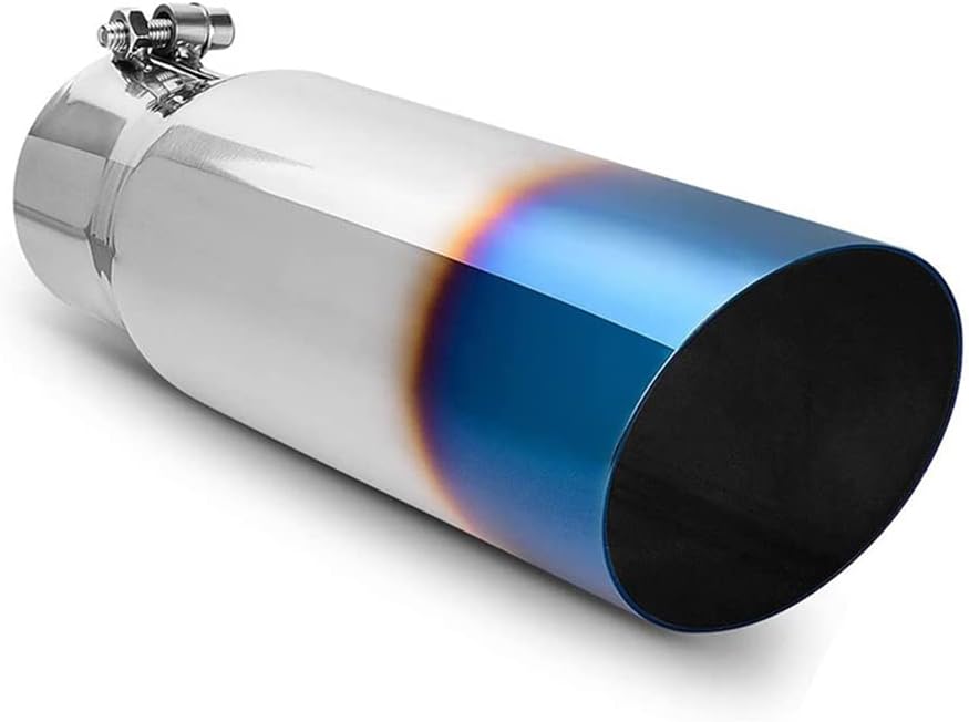 Car Exhaust Tip, 2.5 inch Inlet Stainless Steel Tailpipe, 2.5" Inlet 4