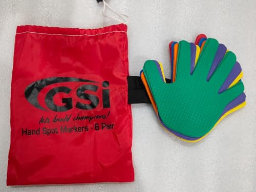 Image of GSi Spot Markers - Non-Slip Non-Toxic Poly Spots - Floor Markers for PE, Sports & Classroom Activities