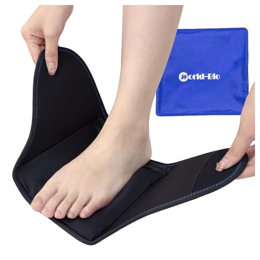 Bolsa Gel Hielo para Tobillo y Talón- Terapia de Frío y Calor con Funda de Neopreno, Tobillera para Aliviar el Dolor de Tobillo y Tendón de Aquiles, Lesiones Deportivas, Esguince o Hinchazón de Pies