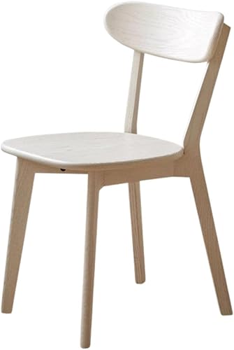 Miniatura 16 de Sillas de comedor, 100% madera maciza de roble, silla moderna con respaldo curvo, sillas de cocina y comedor, silla moderna para sala de estar Negro