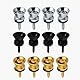 CAASFOOY 12 Stück Gitarrengurt Knöpfe, Metall Gitarrengurt Schlösser, Gitarren Gurtsicherungen, für Klassische Elektrische Akustik Gitarre Bass Ukulele