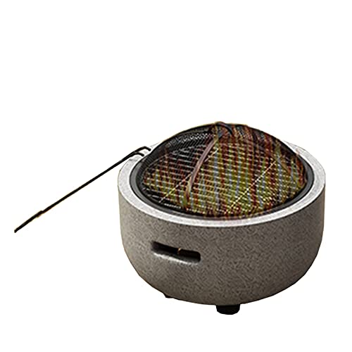 RUHEN Brasero para Patio al Aire Libre, Estufa de calefacción para el hogar, Juego de Estufa de Barbacoa para Patio de Villa con balcón