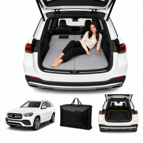 Image of Car Mattress for GLE 2016-2019, Upgraded Non-Inflatable Thickened Foam SUV Car Camping Mattress, Foldable Trunk Sleeping Pad Car Bed Mattress for Road Trips Camping Travel