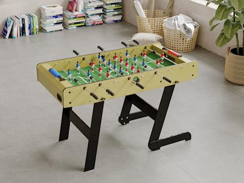 Vente-unique-Tischfußballtisch klappbar - MDF - 121 x 61 x 79 cm - Helle Naturfarben - Horton – Bild 7