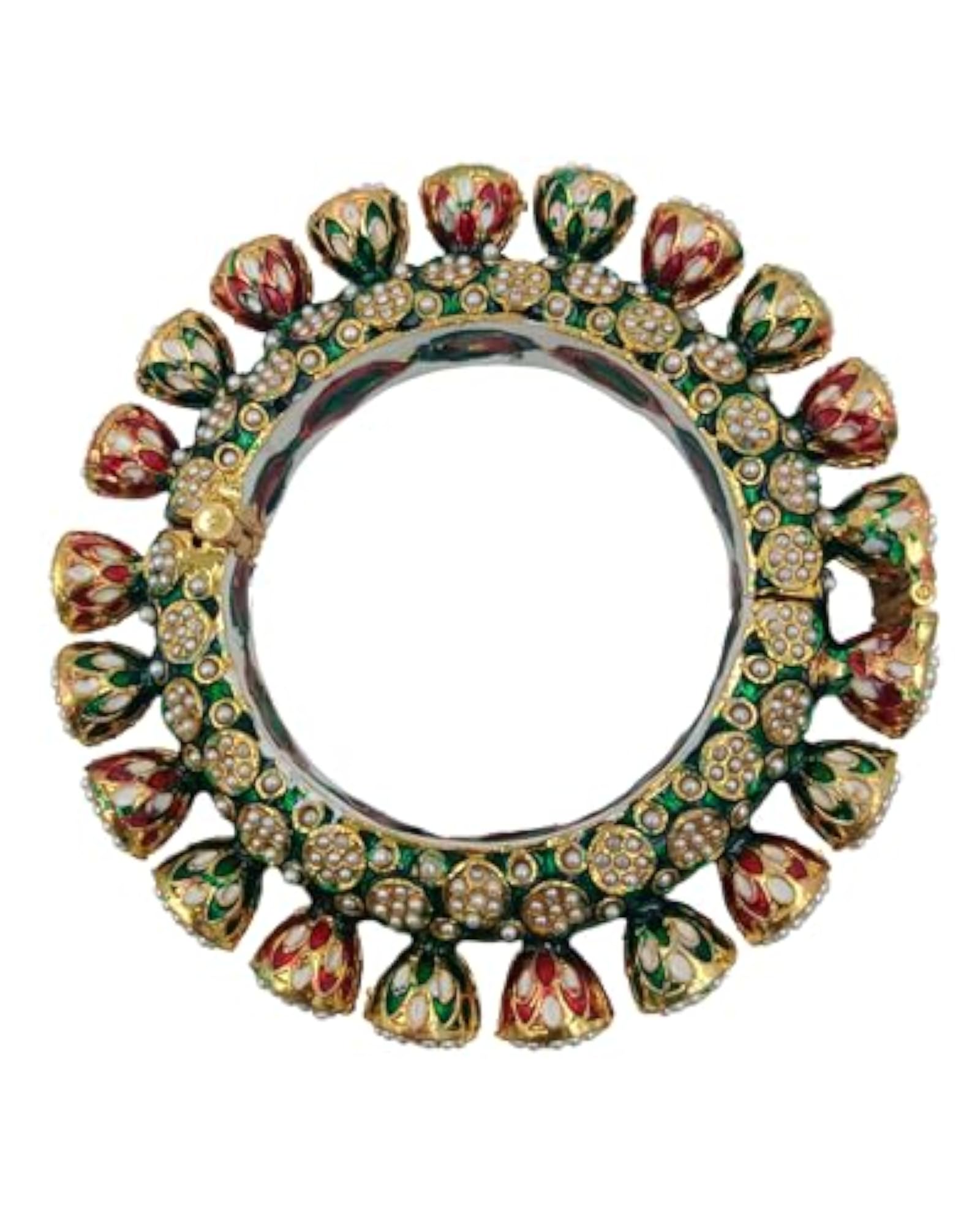 Rajwadi Kada Pacheli Adjustable Bangle for Women