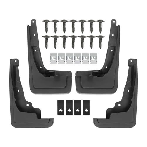 Image of Mud Flaps Splash Guards Fit for Ford Maverick 2022 2023 2024 2025 | No Drilling Required Bendable Mud Guards | Front & Rear 4-Piece Set Car Accessories
