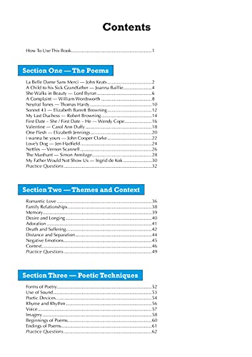 New GCSE English Literature Edexcel Poetry Guide