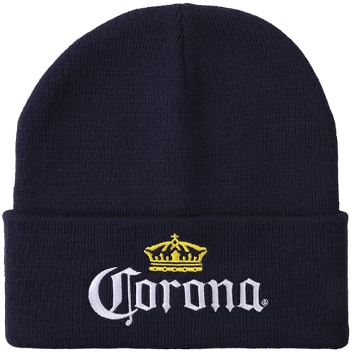 Corona Logo Embroidery On Acrylic Knit Standard Cuff Beanie