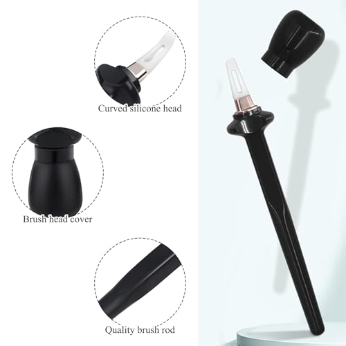 4 Stück Eyeliner Schablone.Silikon Eyeliner Hilfe Schablonen,Augen Makeup Werkzeug Wiederverwendbarer,mit 2 Flaschen Schwarzem Eyeliner für Frauen und Mädchen