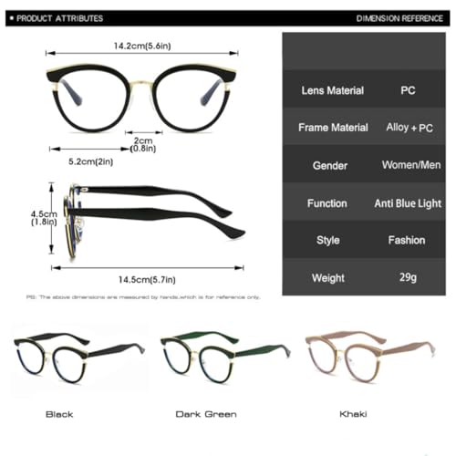 Monture œil de chat transparente et lunettes rondes rétro léopard avec charnière à ressort - 7