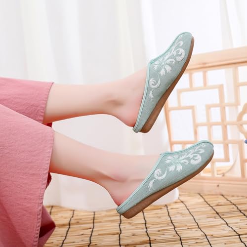 Chaussons en lin contre pieds fatigués : mules plates légères - 5