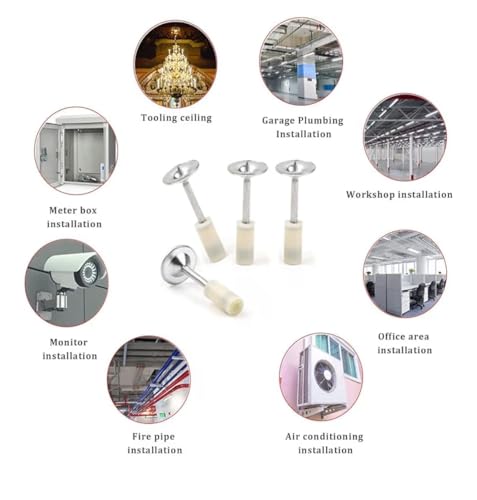 Image of KAITO Steel Round Nails for Manual Nail Gun | Heavy-Duty Construction Hardware Set | Concrete Wall & Ceiling Fastening Nails | Cable Duct Installation Accessory (50)