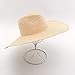 Produktbild KCJMM-HAT Faltbarer Strohhut Sommerhut Shade Strand Damen,Sommer natürlichen Bast Strohhut großen Jazz Hut im Freien Sonnencreme Strand Visier Sonnenhut @ Primärfarbe