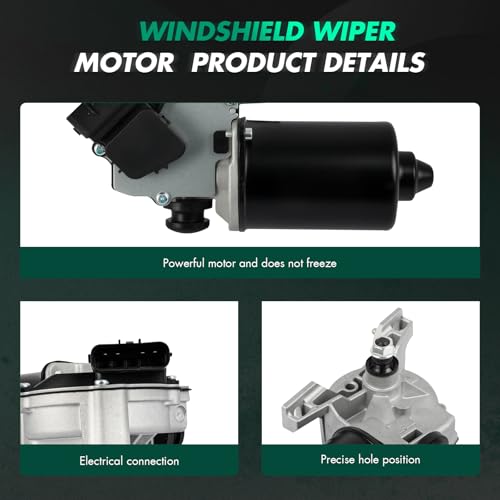 Image of SCITOO Windshield Wiper Motor Compatible For Chrysler For 300 | Direct fit for 2005-2009 For Chrysler For 300|Replaces OE 05139091AA|4 Pins|Fit for Front Wiper Motor Sliver /Black