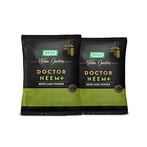 IFFCO Urban Gardens - Neem Khali 1.8 Kg - Pure Neem Cake Powder Extracted Through Cold Press Technology - Higher Azadirachtin & Neem Oil Content - Suitable for All Plants