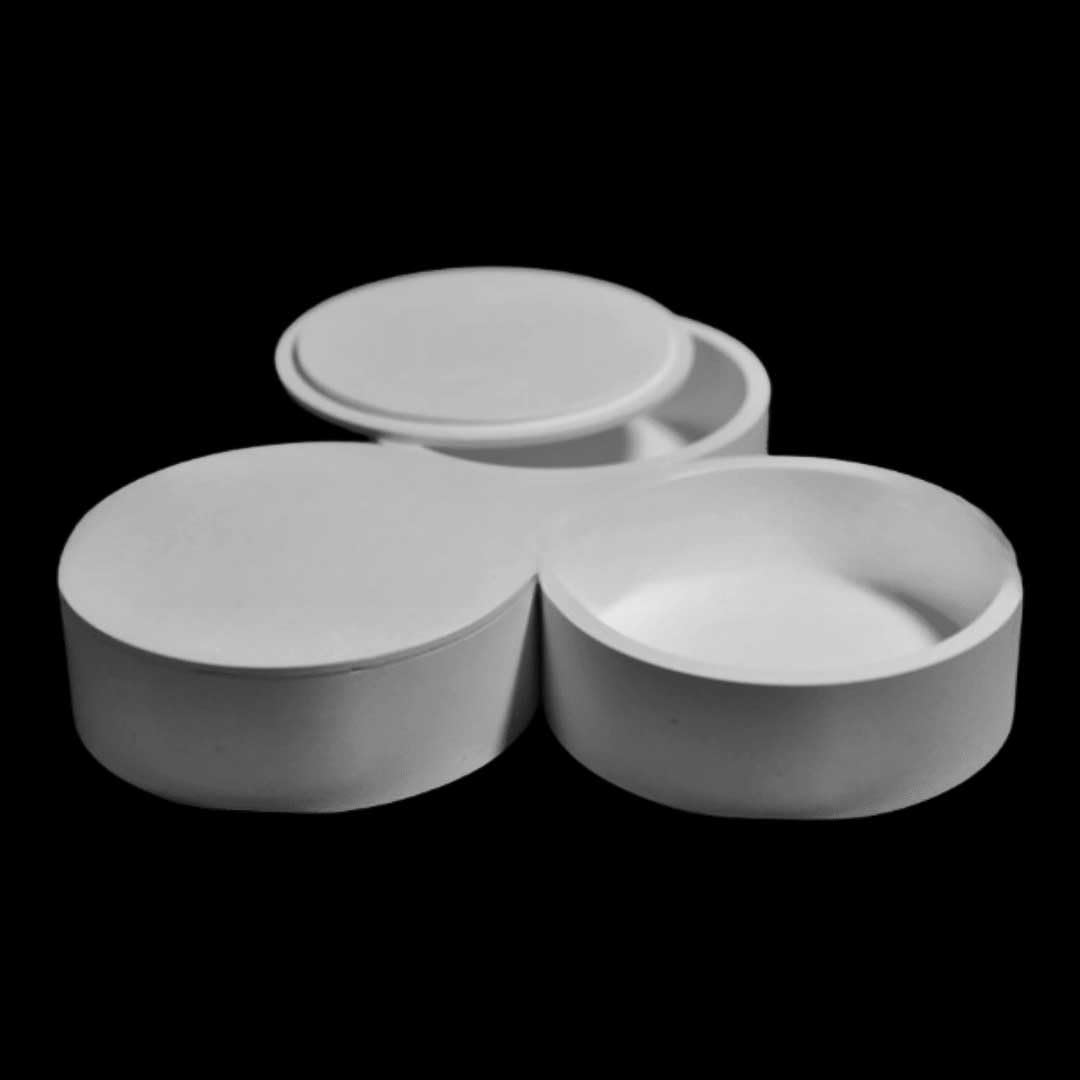 Tiegel aus Bornitrid-Keramik – 1 Stück(50mL (47x41x45mm) no Lid)