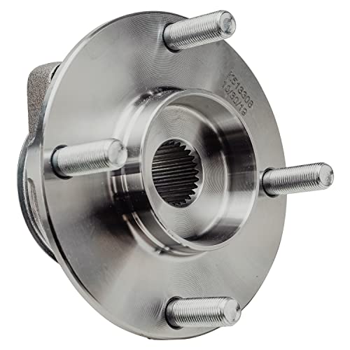 Image of Detroit Axle - Front Wheel Bearing and Hub Assembly for 2007-2012 Nissan Versa, Driver and Passenger Sides, 2008 2009 2010 2011-2pc Set