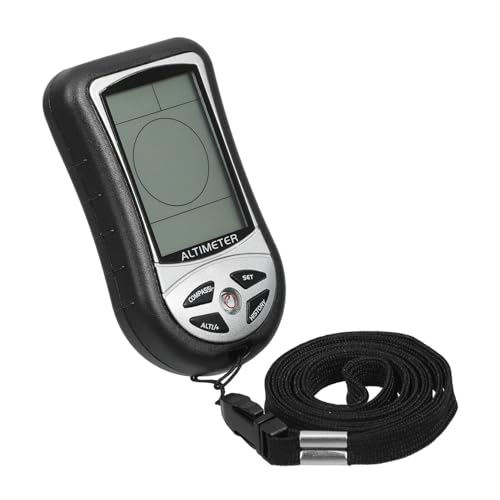 Boussole de survie et altimètre de randonnée iplusmile en ABS noir