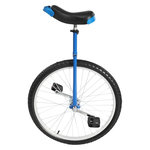 Image of DYNAMI Unicycle with Excellent Steel Frame,Leakproof Tire,Adjustable Height,Curved PU Seat,Mute Bearing,Anti-Slip Designs,for Outdoor Sports Fitness Exercise