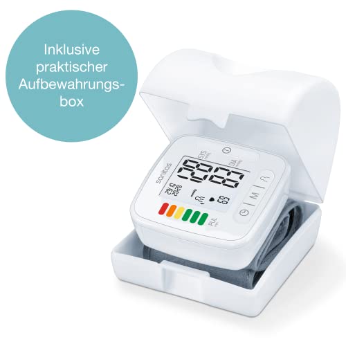 Sanitas SBC 22 Handgelenk-Blutdruckmessgerät (vollautomatische Blutdruck und Pulsmessung,...