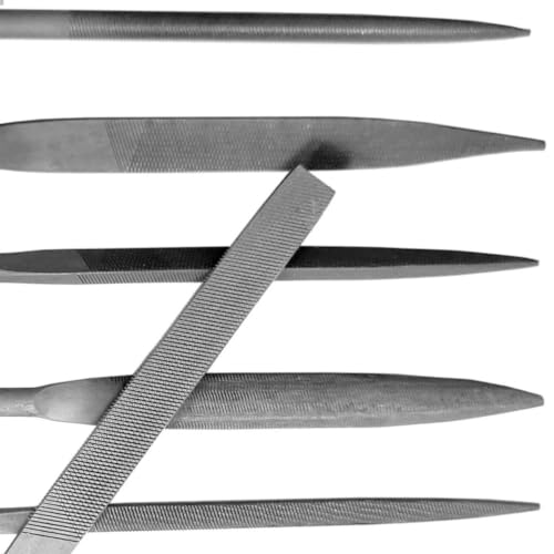 Jogo Lima Agulha Precisão 15cm Profissional 6 Peças Cabo Emborrachado