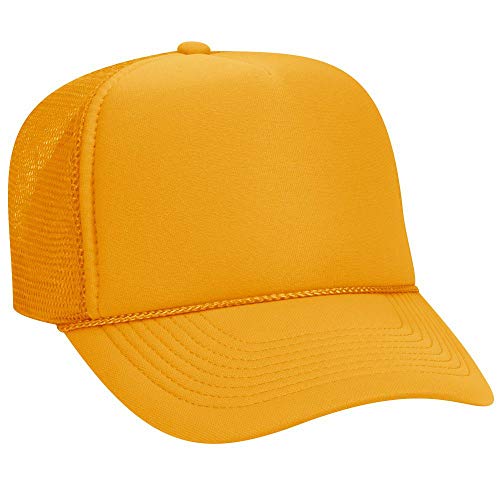Image of OTTO Polyester Foam Front 5 Panel Pro Style Mesh Back Trucker Hat