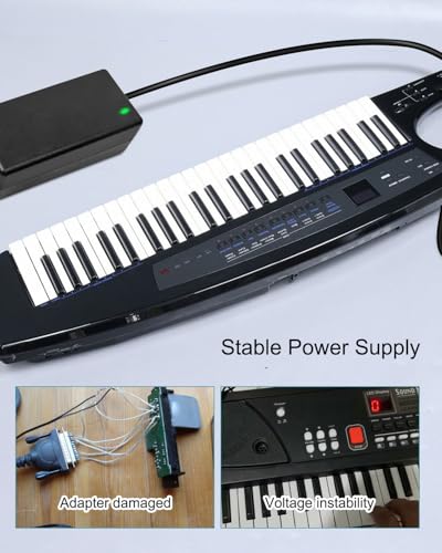Image of 9V Power Adapter Fit for Roland PSB-120 PSB-1U ACB-120 ACF-120 ACK-120 ACI-120 VG-99 GT-10 SPD-SX AX-09 FA-06 SP-404 Electronic Keyboard, Charger Power Cord Cable Power Supply
