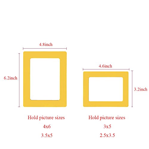 Raxwalker UNKNOWN 12 Magnetic Photo Frames Refrigerator Magnets Holds 4X6 3.5X5 2.5X3.5 Inches Picture thumb #4