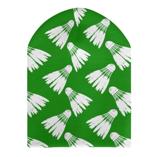 Badminton Kids Beanie Hat for for Girls Boys Children Cap Winter Knitted Chemo Cancer Headwear Accessories Gifts Decoration Black3