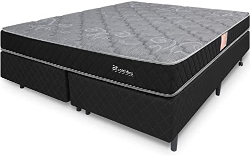 Cama Box Colchão Queen Espuma D45 Extra Firme Certificada Antialé...