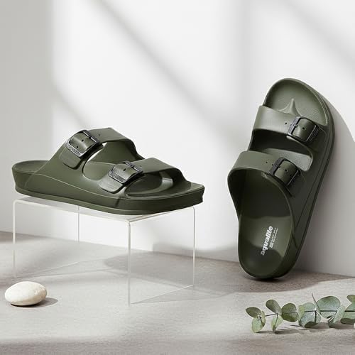 Image of Aqualite NEO-1258 Men Slides Sandal with Slip-on wear, Comfort and Flat Base Sandal for dailywear uses