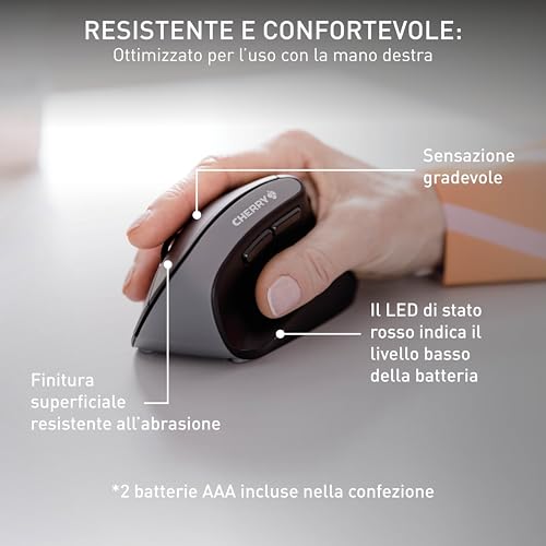 Cherry MW 4500 Mouse Rf Wireless Ottico 1200 Dpi Mano Destra - 5
