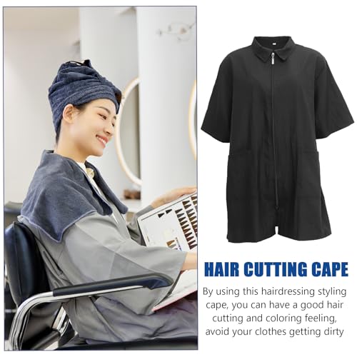 Ropa para teñir el cabello cómoda en salones de belleza y peluquerías activas 3