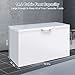 14.2 Chest Freezer Large Deep Freezer with 2 Removable Basket & 8 Level Adjustable Temperature(-12°F to 10.2°F), Quiet Commercial Chest Freezer with Lock, Top Door Energy Saving for Garage, White