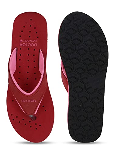 Image of DOCTOR EXTRA SOFT Chappal Care Orthopaedic and Diabetic Comfort Doctor Flip-Flop and House Slipper's for Women's D-18
