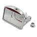 HTT Motorcycle Chrome Side Mounted Flat License Plate Bracket w/ Led Tail Light Brake Light 1" Axles For Harley Davidson Dyna Glide Fat Bob Street Bob XL 883 Hugger Sportster