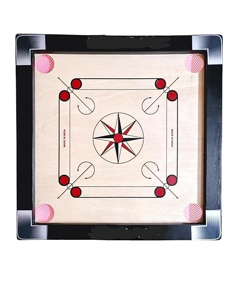 Carrom Board with Coins, Striker and Carrom Powder (Beige, Brown, 20 Inch, Medium),for 3 Years and up (20 inch) (B0DH223763) Amazon Price History, Amazon Price Tracker